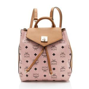 MCM Visetos Essential Drawstring Small Backpack